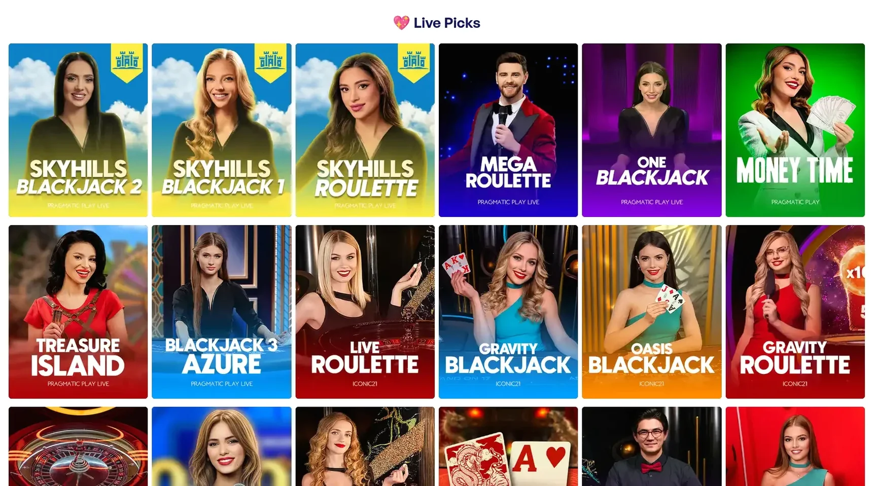 Jokery Casino Spielauswahl